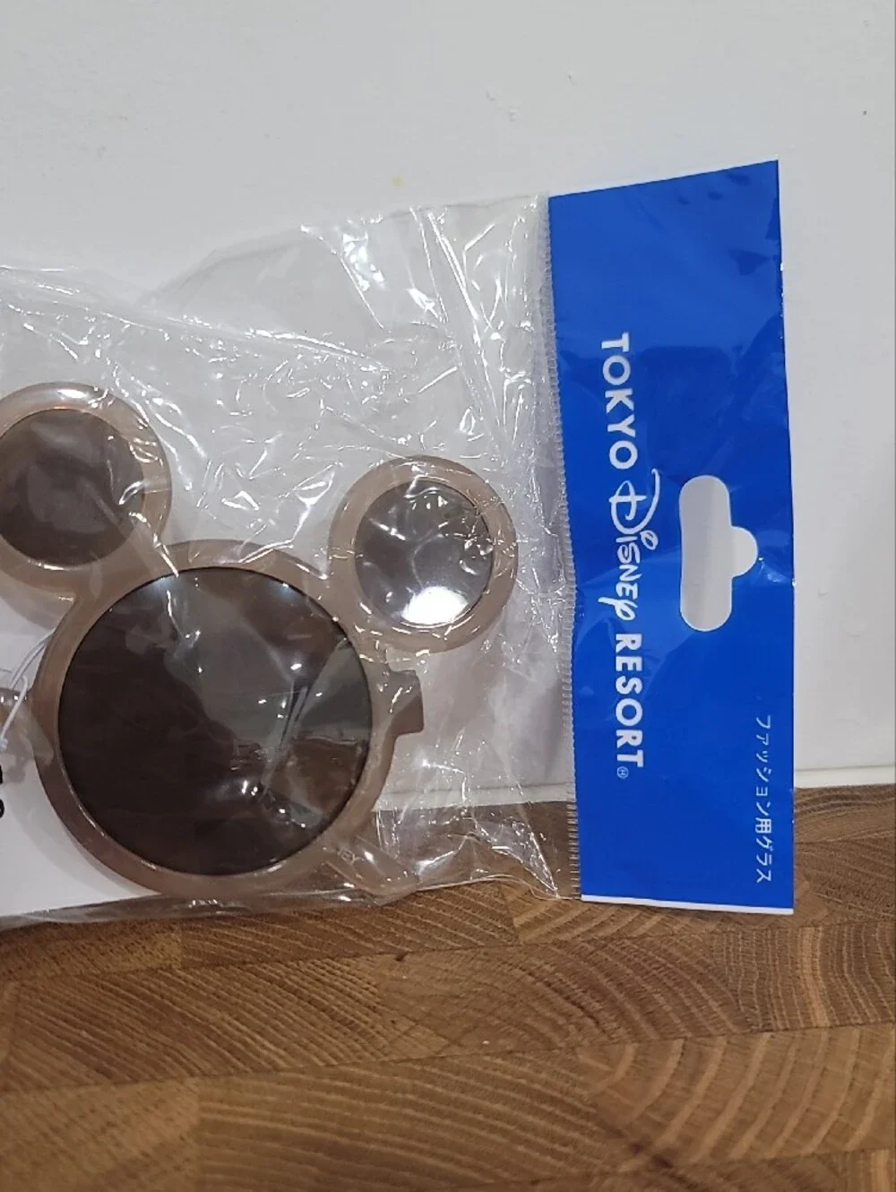 Tokyo Disney thick frame Mickey Mouse Sunglasses In Tan